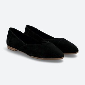 TOMS Jutti Neat Suede Black Flats